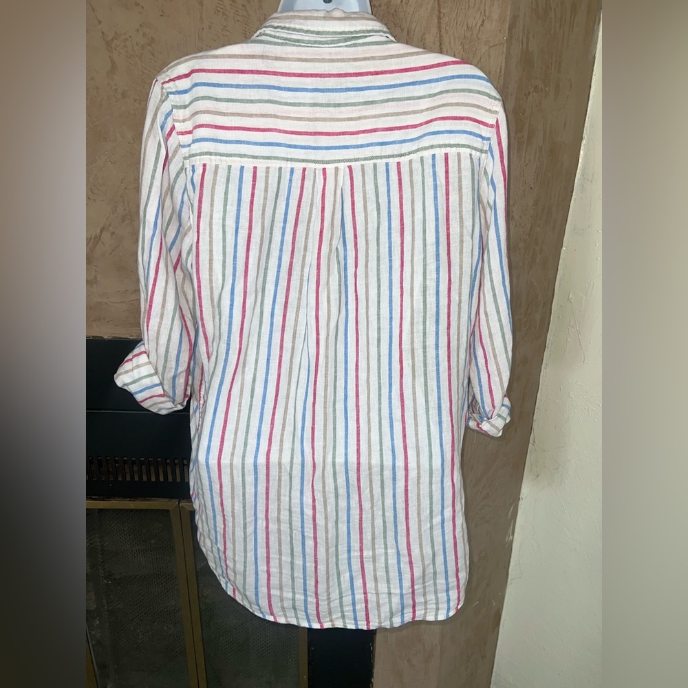 GAP MULTI COLOR BUTTON DOWN TOP - image 6